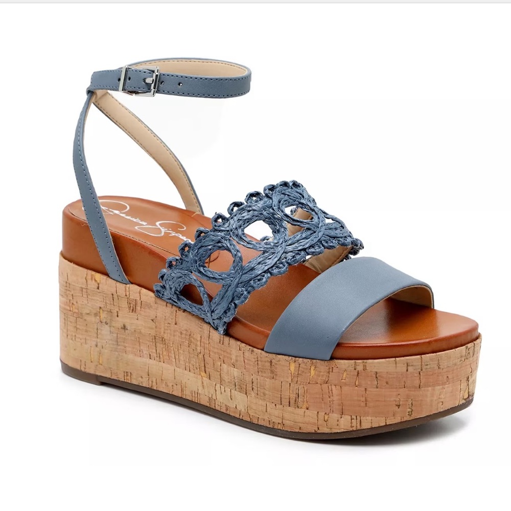 Jessica Simpson Callri Wedge Summer Sandal Size 8 - Picture 3 of 9